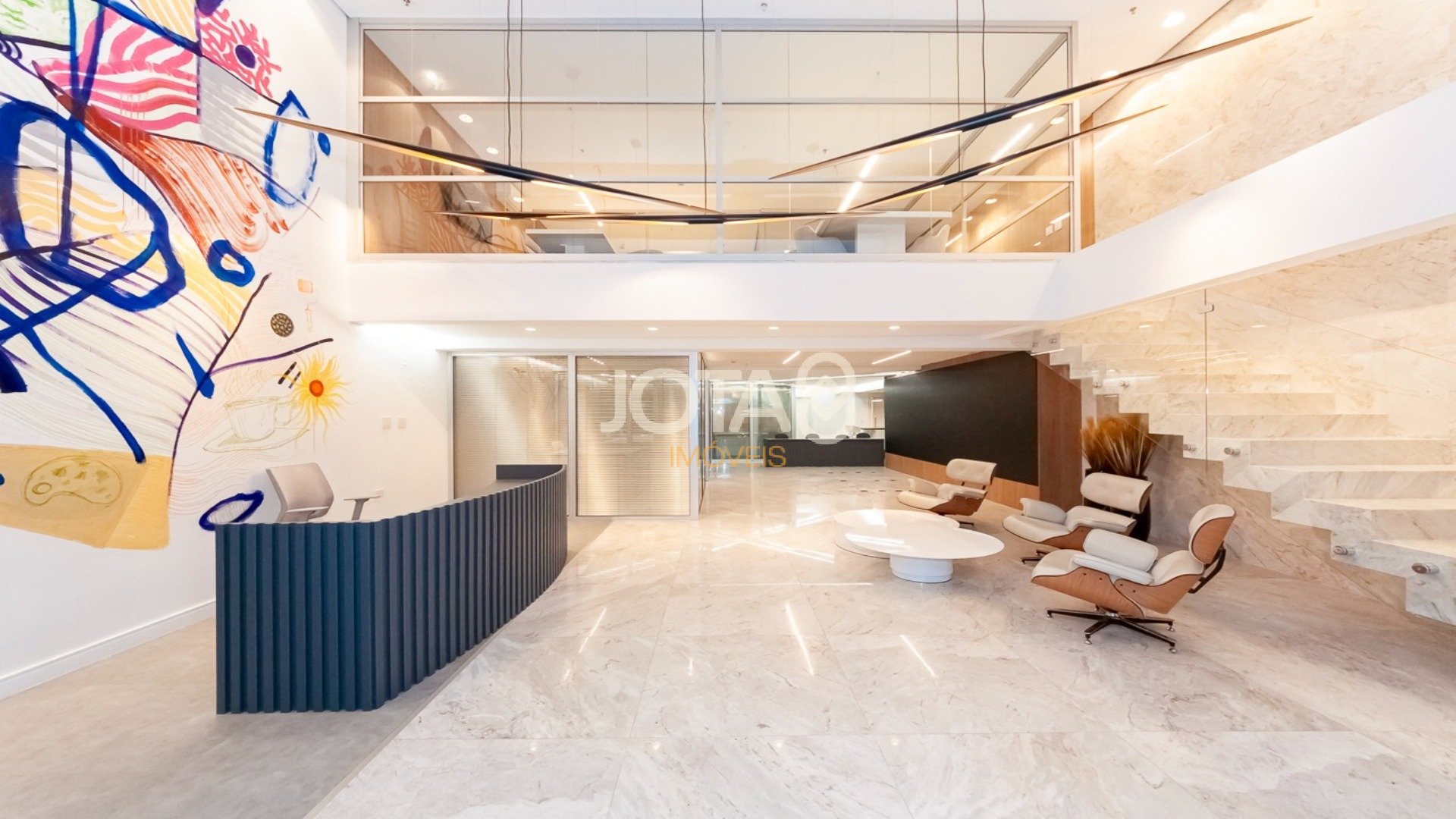 Foto de destaque Maravilhosa sala comercial completa com 216m², mobiliada e decorada
