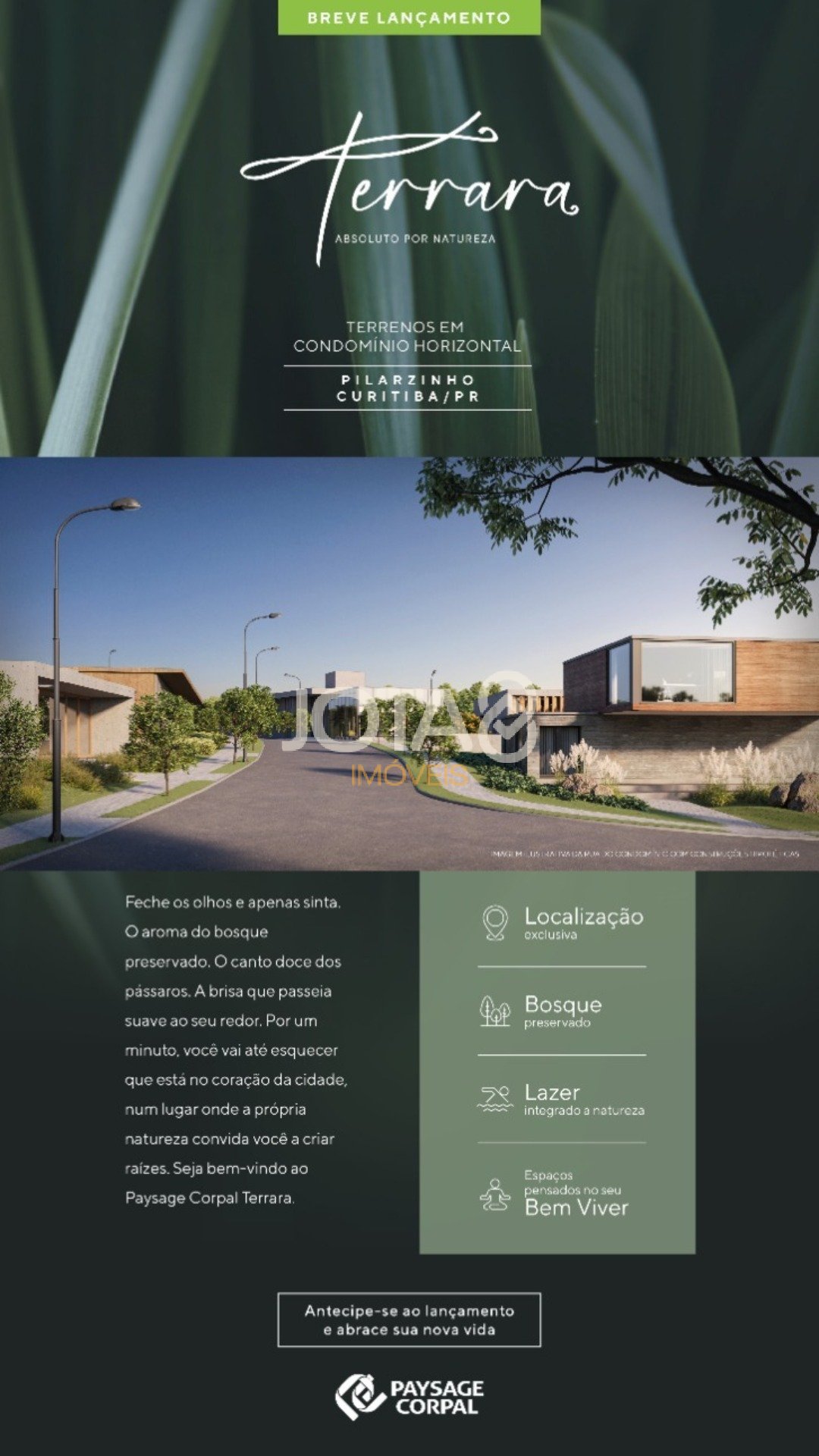 TERENO EM CONDOMINIO FECHADO PAYSAGE TERRARA