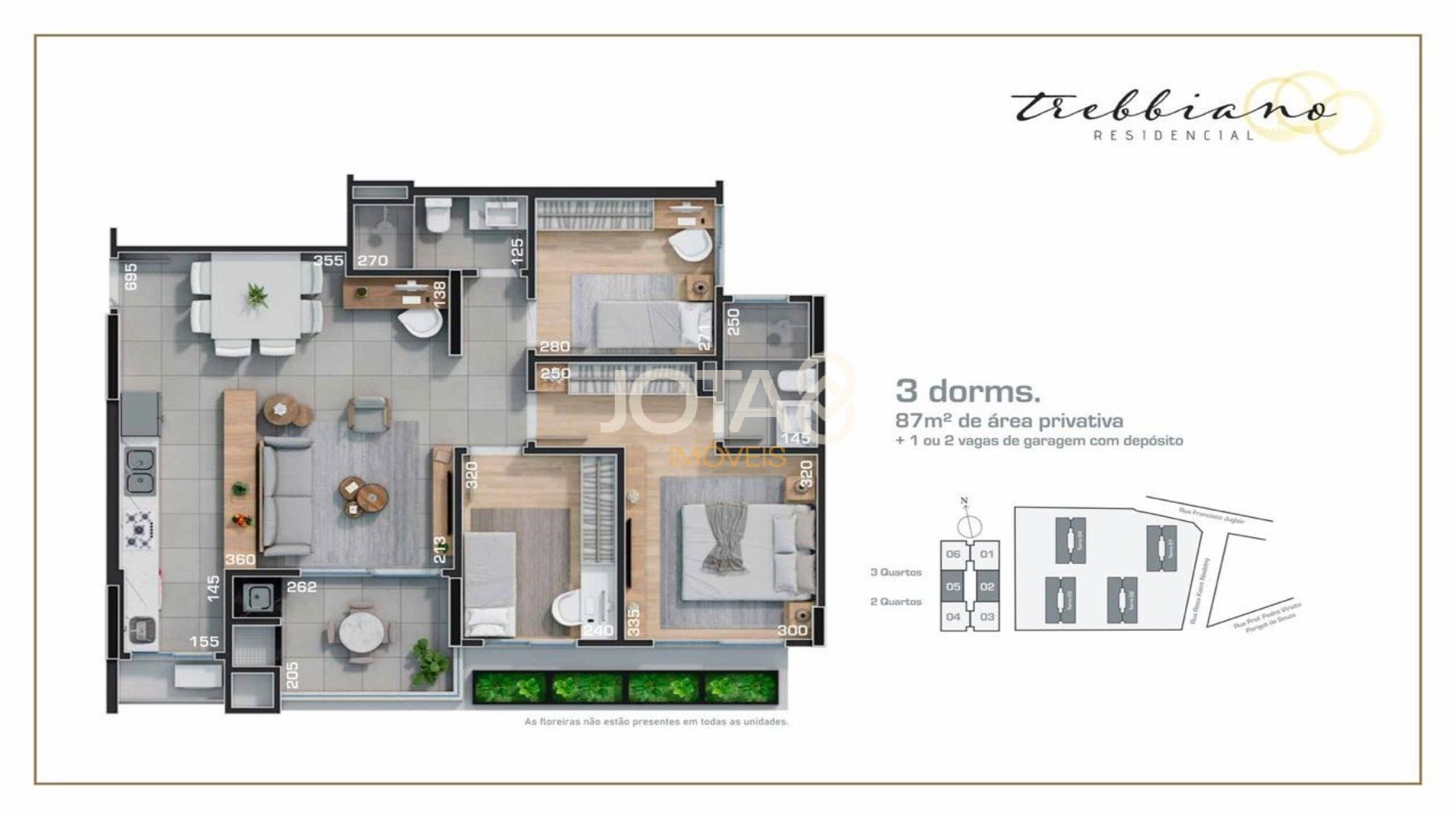 APARTAMENTO BEM LOCALIZADO COM 2 QUARTOS E 2 VAGAS NO ECOVILLE