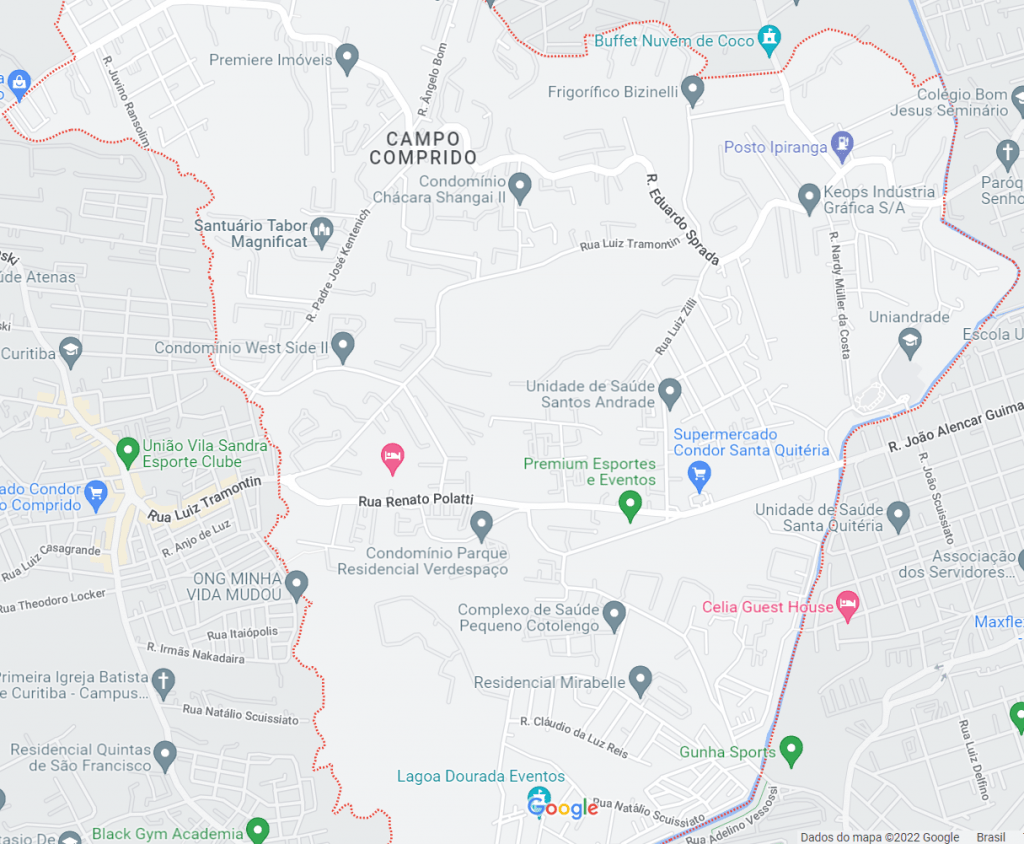 mapa do Campo Comprido